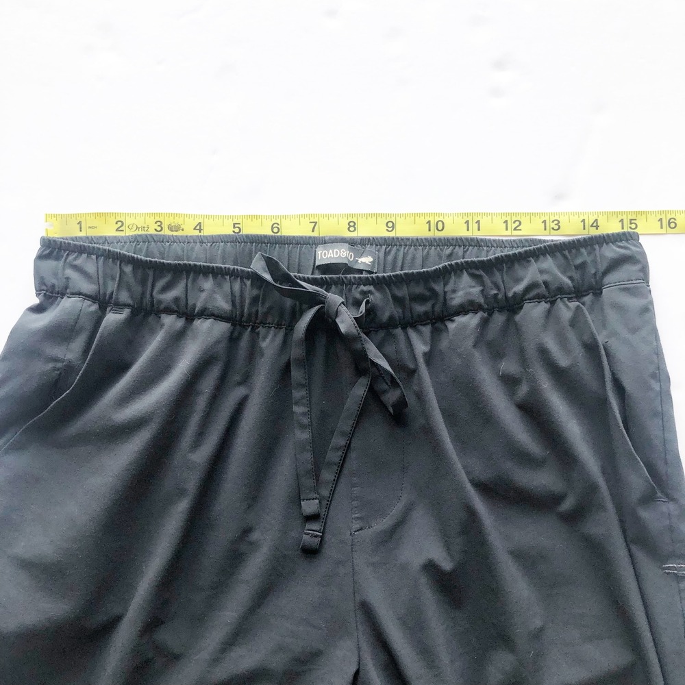 Toad&Co Pants Womens Medium Sunkissed Jogger Black Athleisure Running Activewear - Picture 11 of 12